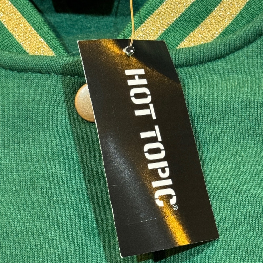 Wicked Emerald City Varsity Jacket Women's Plus Size 2 NWT Hot Topic Universal - Picture 8 of 16